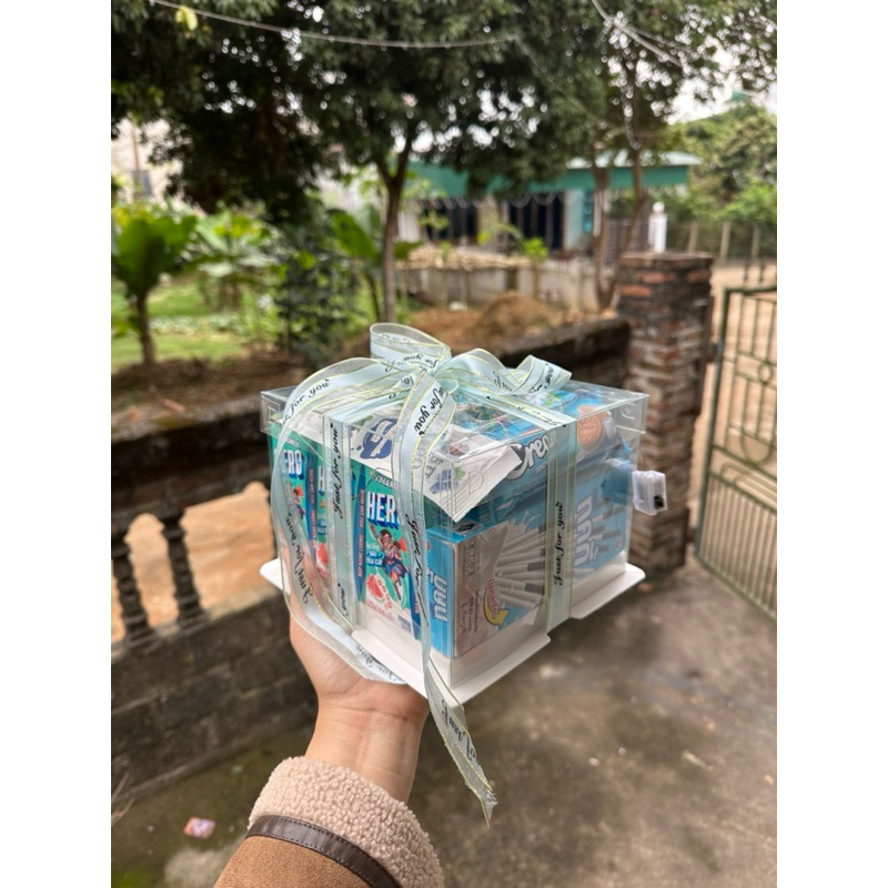 Sét hộp quà bánh kẹo tặng người yêu, vợ, bé yêu nhân dịp 8/3, sinh nhật, lễ, tết, valantine, noel.