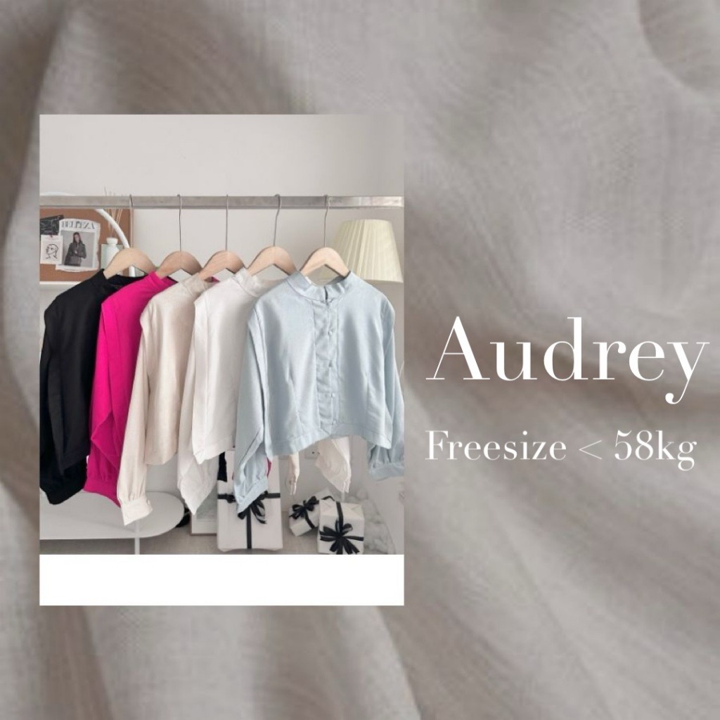 A486 Áo somi linen cúc bọc AUDREY