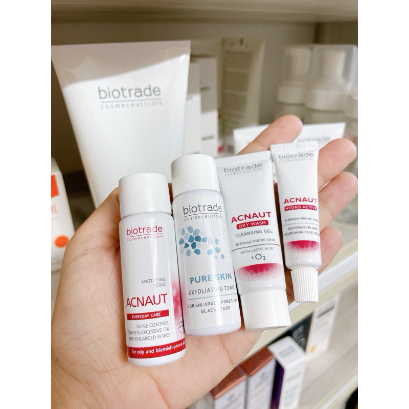 [Mini Sample] Các sản phẩm Biotrade Hydro active cream, Active lotion cream, Tonic Pure Skin dùng thử - IUFARMA