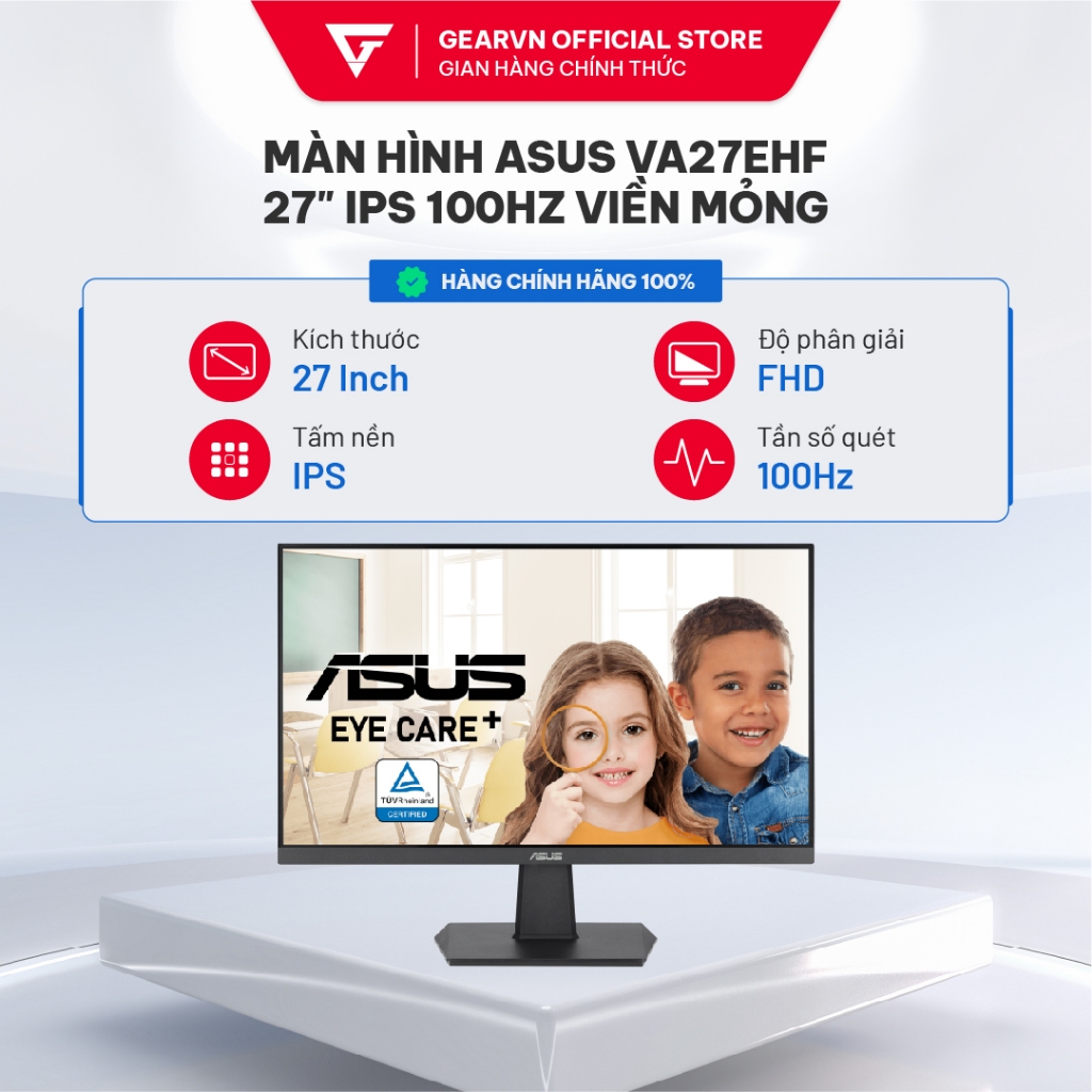 Màn hình ASUS VA27EHF 27" IPS 100Hz viền mỏng