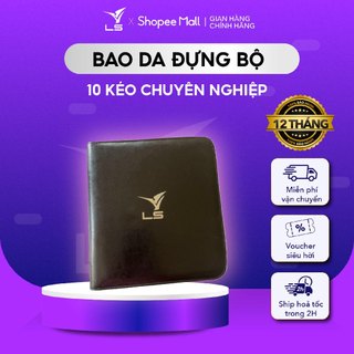 Bao da đựng bộ 10 kéo cắt tóc chuyên dụng dành cho thợ cắt tóc bảo hành 12 tháng