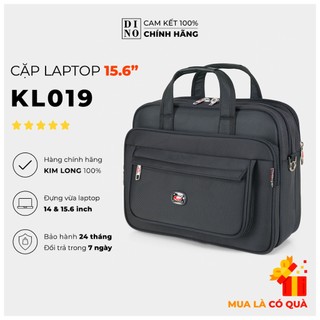 Cặp công sở nam nữ - cặp đi làm, đi họp, đi công tác, đựng vừa laptop 15.6 inch kim long kl019 màu đen