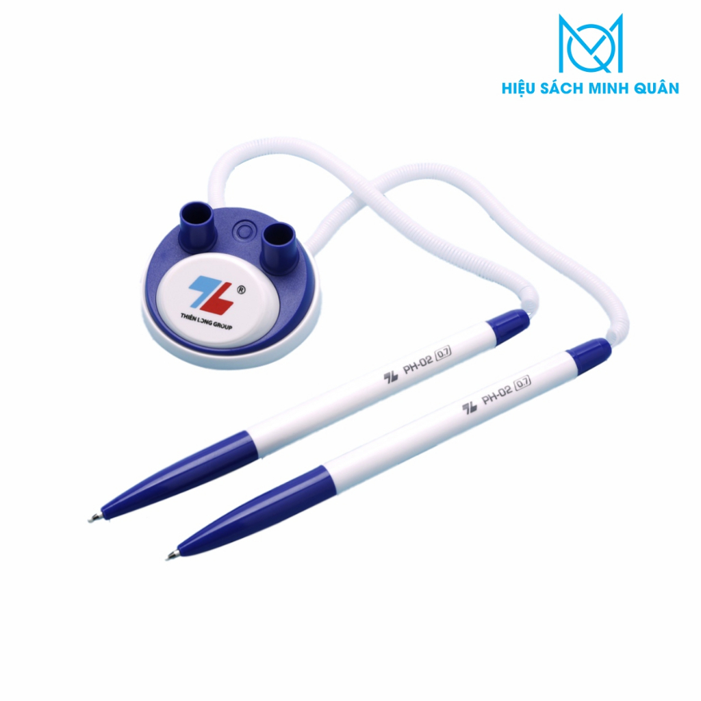 Bút để bàn Thiên Long Ph02 mực xanh, bút đế cắm, đồ dùng văn phòng