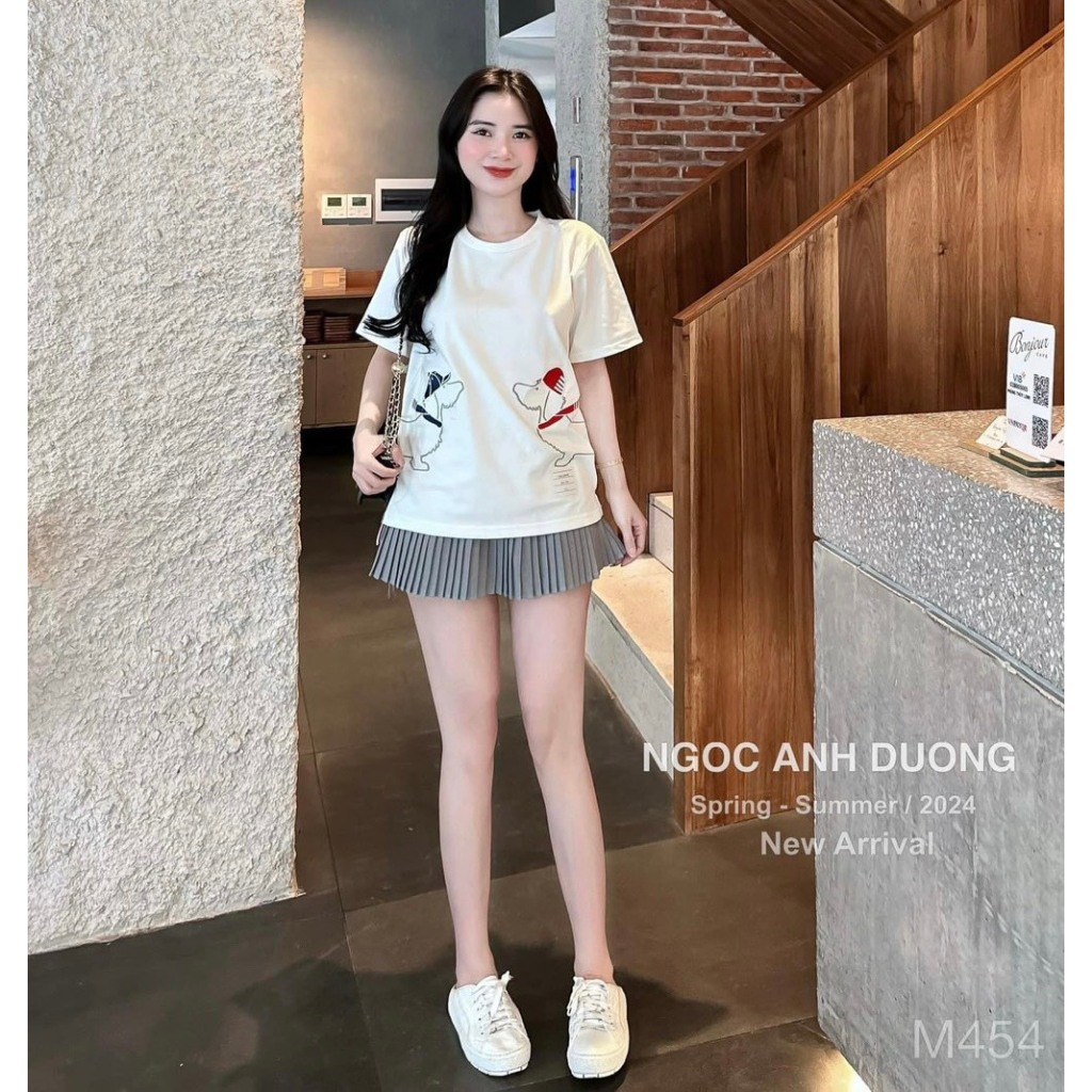 sét bộ áo chân váy xếp ly