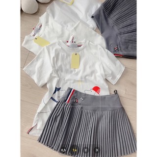 sét bộ áo chân váy xếp ly