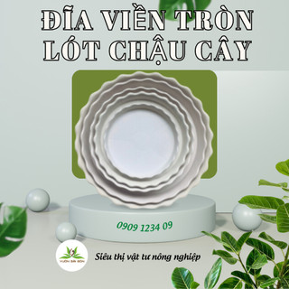 (Combo 3) Đĩa nhựa lót chậu tròn (D20cm) bền sạch sẽ, hứng nước chậu, tránh bẩn sàn (Vườn Sài Gòn)