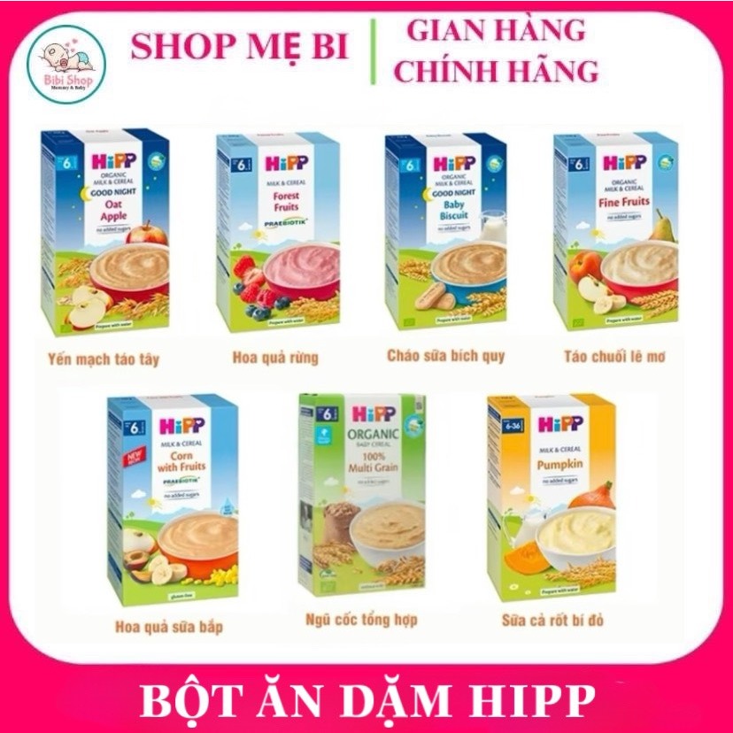 Bột ăn dặm HiPP 250g - Đủ vị