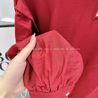 ÁO SƠ MI ĐỎ ĐŨI TƠ BÈO