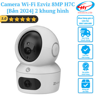 Camera wi-fi ezviz 8mp h7c 2 khung hình 4mp + 4mp - hàng chính hãng