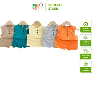 Bộ Sát Nách Minky Mom Cho Bé, Bộ Ba Lỗ Bé Trai Bé Gái, Quần Áo Trẻ Em 6-18kg