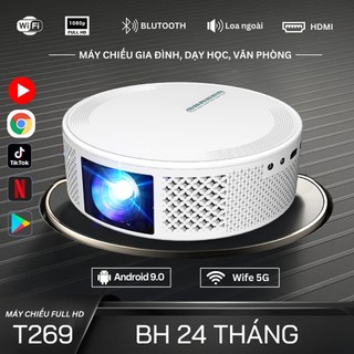 Máy Chiếu Mini ONEBI T269 Full HD Kết Nối Xem Youtube, NetFlix Trực Tiếp, Kết Nối Máy Tính, Laptop, Điện Thoại Không Dây