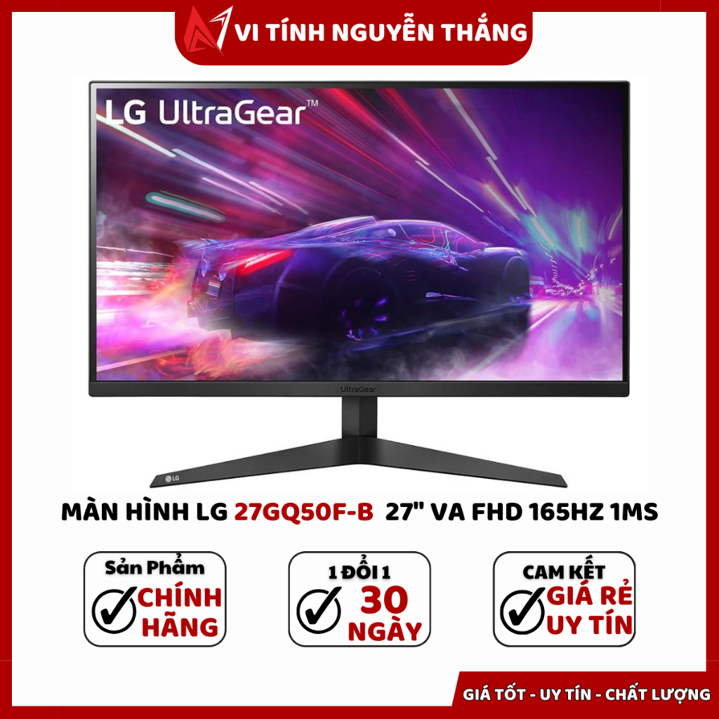 MÀN HÌNH GAMING LG ULTRAGEAR 27GQ50F-B 27 INCH FHD 165HZ