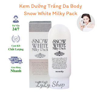 Kem Dưỡng Trắng Da body Snow White Milky Pack, kem ủ trắng, kem dưỡng ẩm cho da, dưỡng trắng da Hàn Quốc lylyshop 200 ml