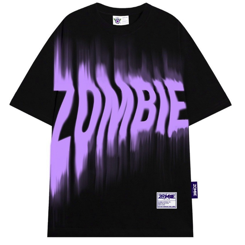 Áo Phông Nam Nữ , Áo thun Zombie Club x PAMIN Blur vải cotton cực mềm mịn phong cách trẻ trung hot t