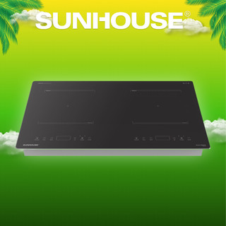 Bếp đôi điện từ sunhouse shb9101s - bảo hành tại nhà 36 tháng