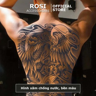 Hình xăm dán 15 ngày chống nước BD-017, miếng dán hình xăm full lưng cực đẹp