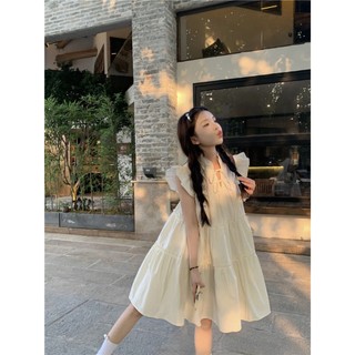 Đầm váy dáng Babydoll cổ lá sen phong cách Hottrend mùa hè, đầm váy đi biển (CÓ BIG SIZE) HHQC SP105