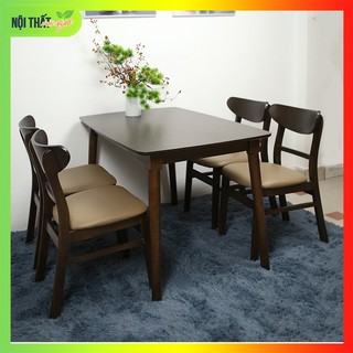 Bộ bàn ăn 4 ghế và bộ bàn ăn 6 ghế gỗ mango, bàn ghế ăn hiện đại tiêu chuẩn xuất khẩu bảo hành 1 năm