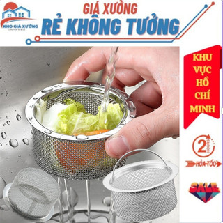  Giỏ Lọc Rác Bồn Rửa Bát , Dụng Cụ Lọc Rác Inox Không Gỉ Cao Cấp - Có Quai Xách Thoát Nước Nhỏ Gọn