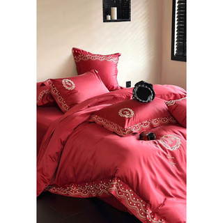 Set Chăn Ga Gối Lụa Cưới Thêu “ Catherine “(set 4 món)