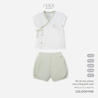 Bộ quần áo cộc Nous chui đầu dành cho bé trai,bé gái chất liệu cao cấp cho bé từ 6-9 tháng đến 2-3 tuổi