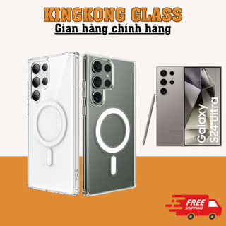 Ốp điện thoại từ tính trong suốt KOLEAD P12 hỗ trợ sạc không dây tiện lợi Samsung Galaxy S21 S22 S23 S24 ultra Plus FE