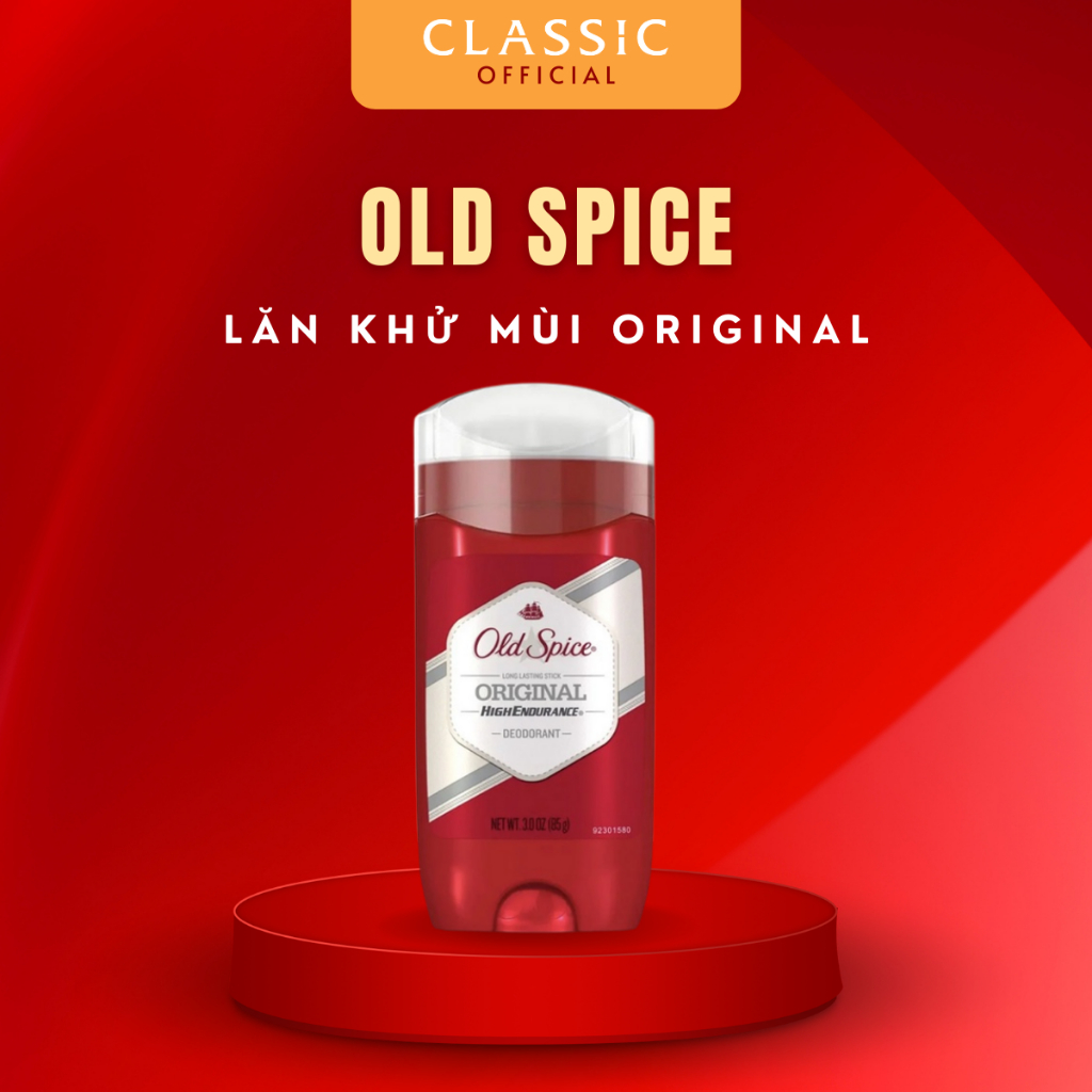 [Mã BMTTC60 giảm đến 60K đơn 50K] Lăn Khử Mùi Old Spice Original High Endurance Deodorant 85g