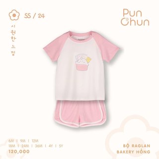Punchun SS2024 Bộ raglan Bakery 