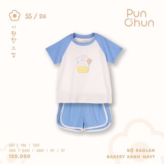 Punchun SS2024 Bộ raglan Bakery 