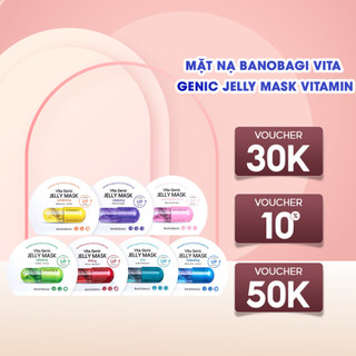 Mặt Nạ Banobagi Vita Genic Jelly Mask Vitamin dưỡng trắng, cấp ẩm, chống lão hóa da hộp 10 miếng