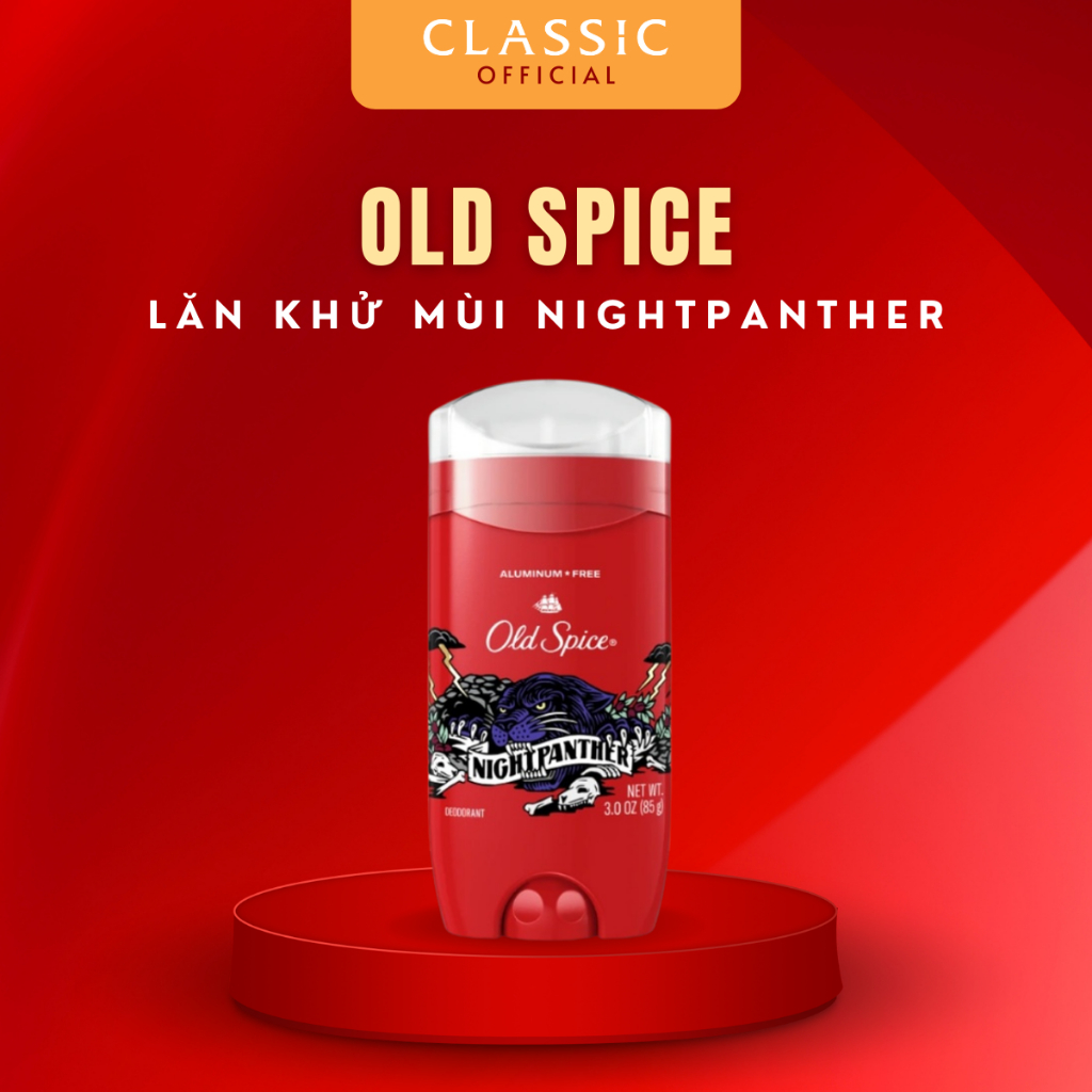 [Mã BMTTC60 giảm đến 60K đơn 50K] Lăn khử mùi Old Spice NightPanther Deodorant 85g