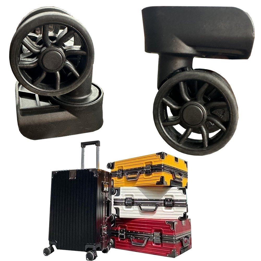 Cụm bánh xe vali khung nhôm khóa sập dùng thay thế tại nhà