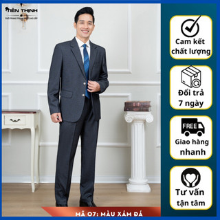 Bộ Vestton Nam Trung Niên ,1 Bộ comple trung niên cao cấp xuất khẩu hàng loại 1 ( Tặng Cà Vạt )