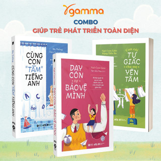 Lẻ/combo giúp trẻ phát triển toàn diện: cùng con tắm tiếng anh + con cái tự giác cha mẹ yên tâm + dạy con tự bảo vệ mình