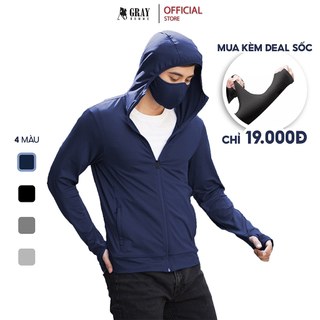 Áo chống nắng nam công nghệ Nhật Bản GRAYHOMME Ultral Dry có lỗ thông hơi chống tia UV SUN001