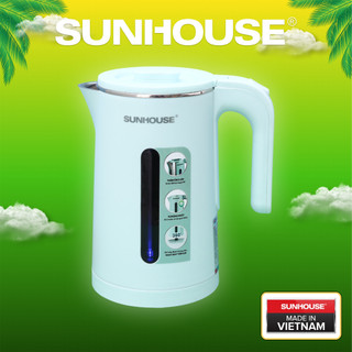Ấm siêu tốc inox 2 lớp 1.8L SUNHOUSE SHD1351 - Bảo hành chính hãng 12 tháng