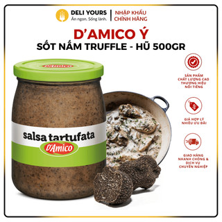 Sốt nấm truffle hũ 500gr - sốt d'amico chính hãng dùng chế biến các món pasta, soup | deli yours