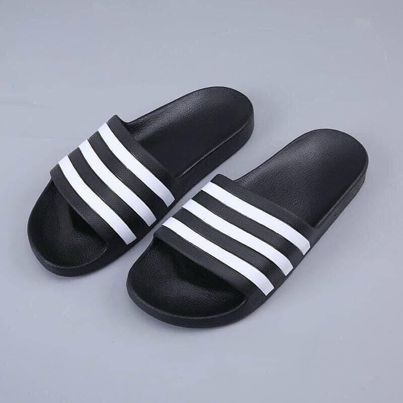 Dép Quai Ngang Đúc Nguyên Khối Thiết Kế 3 Sọc Dép Slipper Có Hộp Đầy Đủ