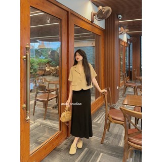 Áo Blazer Dáng Lửng Cộc Tay