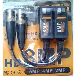 Balun bấm 8mp loại tốt hỗ trợ cam ahd/cvi/tvi/analog