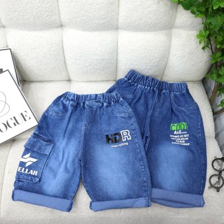 Quần ngố jean đại cồ cho bé trai hàng xuất khẩu cao cấp 20-37kg, quần bò lửng cho bé trai
