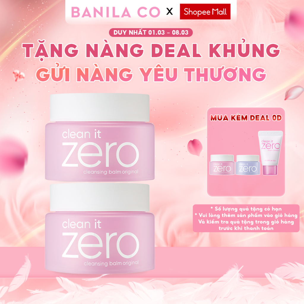 COMBO 2 Sáp tẩy trang BANILA CO 180ML dành cho mọi loại da