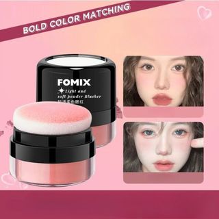 Phấn má hồng mịn lâu trôi bám màu lâu kèm bông mút, phấn má trang điểm mịn lì chuẩn màu hủ 5g tiện lợi
