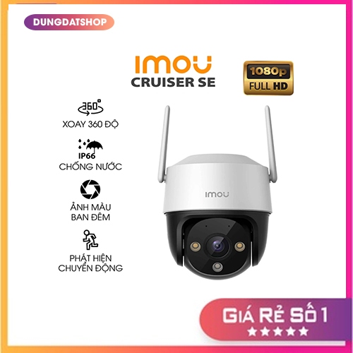 Camera WiFi ngoài trời IMOU S21FP 2MP Có Màu Ban Đêm , Xoay 360 Độ Kèm Thẻ Nhớ
