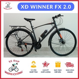  XE ĐẠP Touring WINNER FX 2.0 R I D EXR   BẢN CAO CẤP VỚI BỘ ĐỀ SHIMANO 3 ĐĨA 8 LÍP VÀ TEM IN CHÌM NỔI BẬT. 