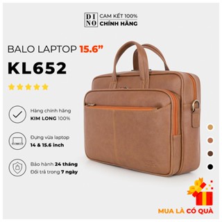 Cặp Da Laptop 15.6 Inch, Cặp Công Sở Nam Đựng Laptop 15.6 Inch Chống Sốc, Chống Nước Kim Long KL652