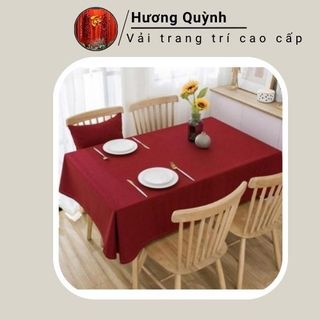 Khăn trải bàn nhà hàng, bàn họp, màu đỏ tươi và đỏ đô