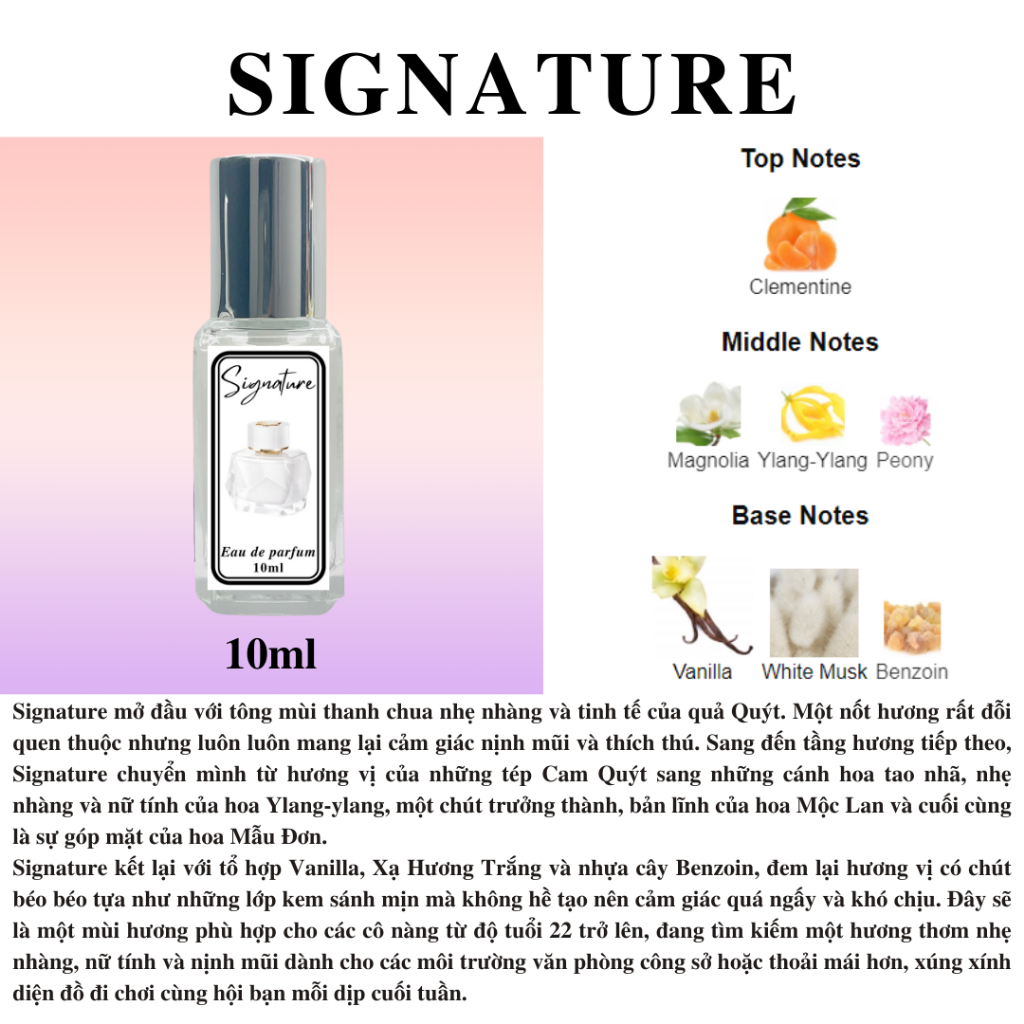 Nước hoa Nữ - Signature EDP
