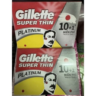 Hộp 100 lưỡi lam Gillette super thin Hành chính hãng
