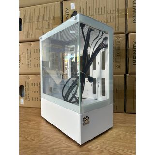 Vỏ case Infinity Aqua M White - mini | microATX